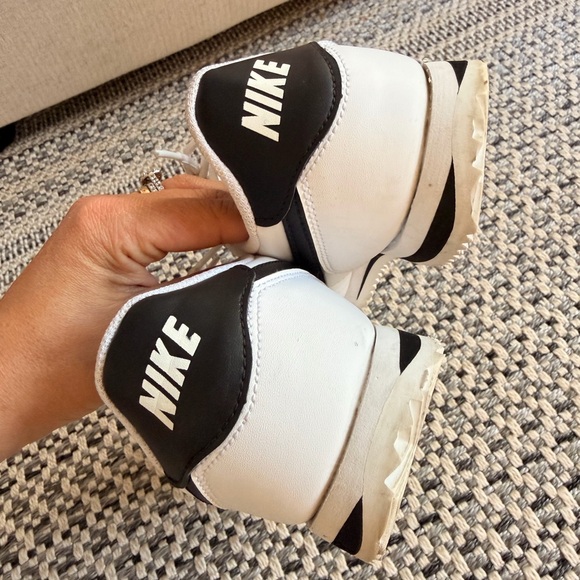Nike Classic White and Black Cortez Sneakers - Picture 6 of 7
